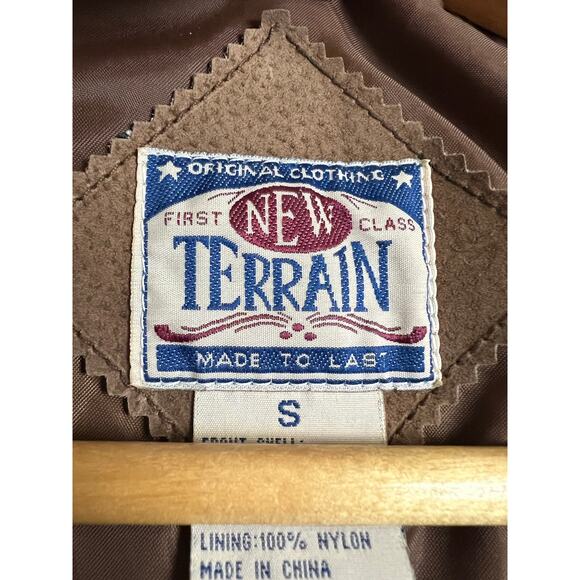 Men's Brown Suede Leather Western Cowboy Vest Small Yellowstone Rustic Rodeo - Picture 3 of 4